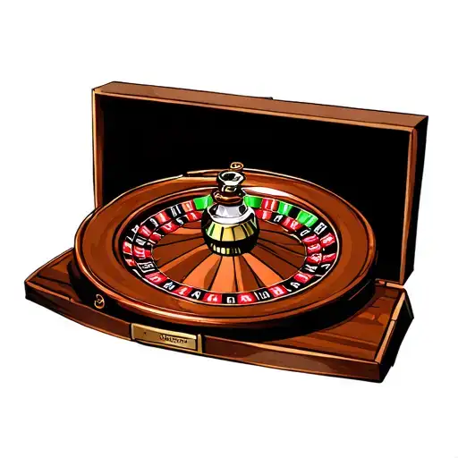 roulette wheel ball on 24  tattoo design idea