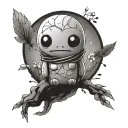 Studio ghibli kodama tattoo design idea
