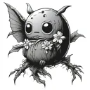 Studio ghibli kodama tattoo design idea