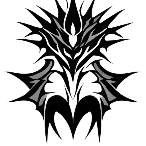 women's tribal spikey boob tattoo design tattoo design idea