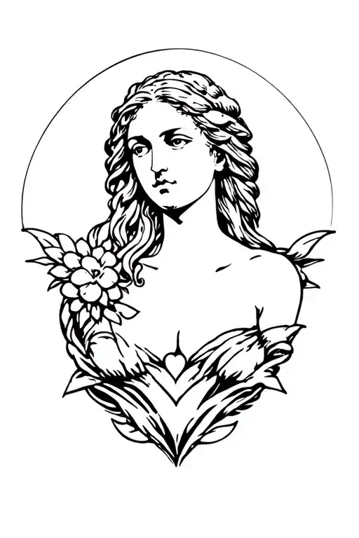 Aphrodite the goddess of love tattoo tattoo design idea