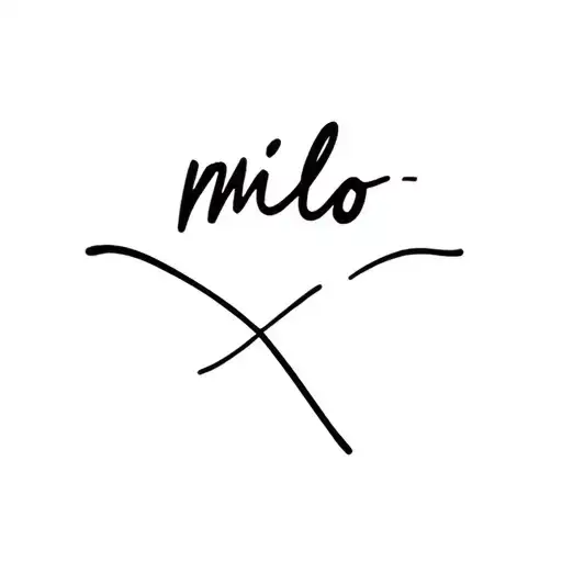 name milo tattoo design idea