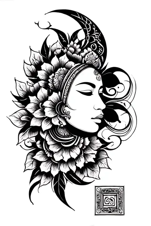 Bali tattoo design idea