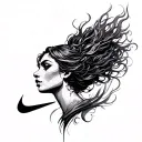 Nike Goddess tattoo design idea