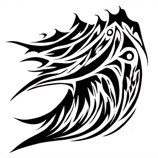 volcano tattoo design idea