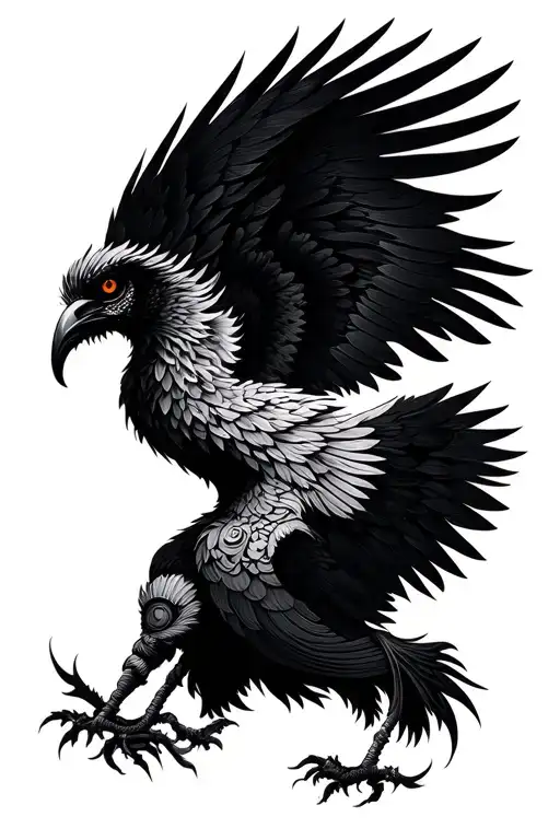 Garuda God tattoo design idea