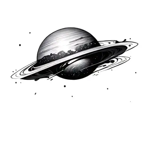 Coverup Space tattoo design idea