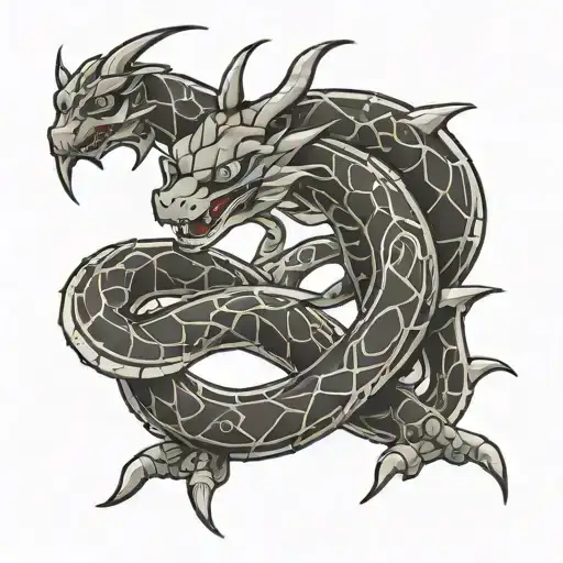 Rayquaza Japanese style tattoo tattoo design idea