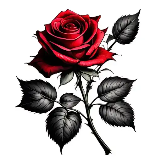 red rose and 999 Juice Wrld tattoo design idea