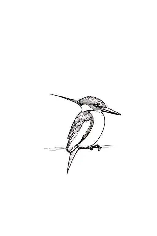 Kingfisher tattoo design idea