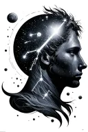 Orion constellation tattoo design idea