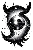 Orion constellation tattoo design idea