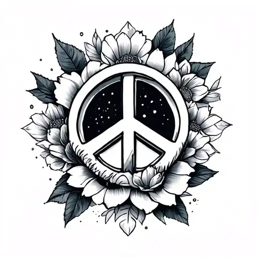 peace tattoo design idea