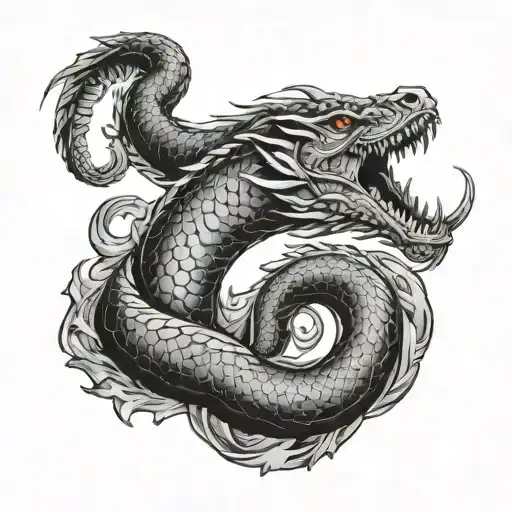 norse jörmungandr going all over arm tattoo design idea