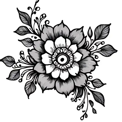 Mehndi tattoo design idea