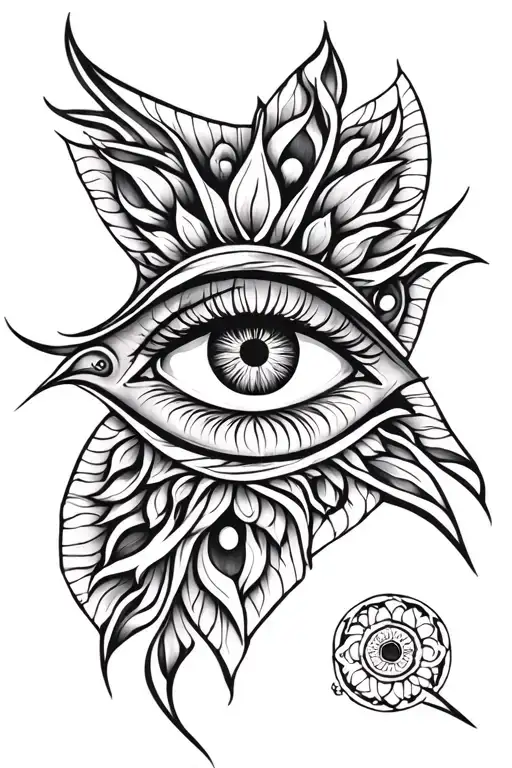 3rd eye symbol tattoo design idea
