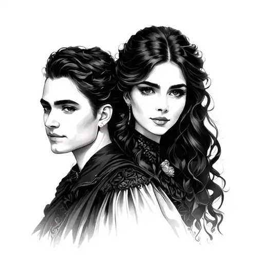 Maria Sophia & Peter tattoo design idea