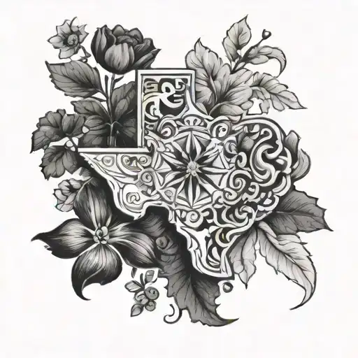 Texas Illinois Colorado tattoo design idea