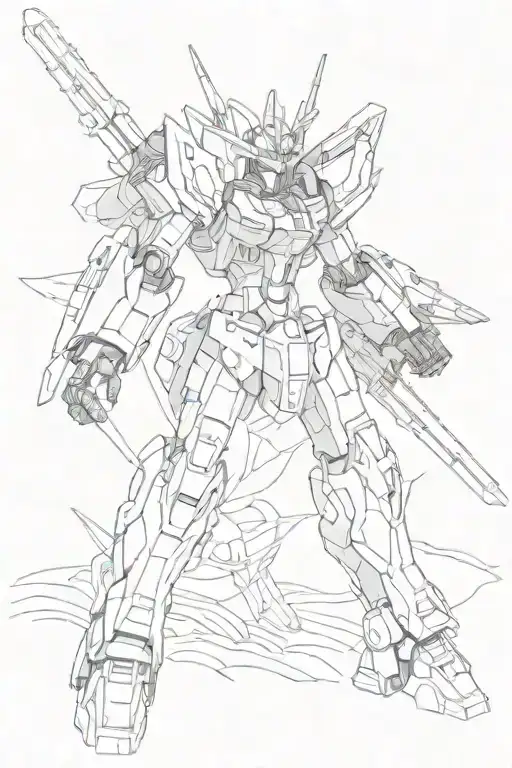 Gundam Deathscythe Hell Custom tattoo design idea