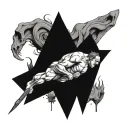 hard times create strong men tattoo design idea