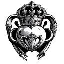 Claddagh tattoo design idea