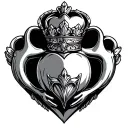Claddagh tattoo design idea