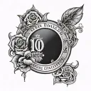 A design featuring the phrase '100 bad days equal 100 good stories' in a unique and eye-catching way tattoo design idea