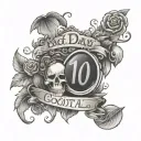 A design featuring the phrase '100 bad days equal 100 good stories' in a unique and eye-catching way tattoo design idea