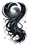 Lyra Constellation Background: Start tattoo design idea