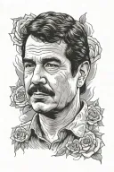 Tattoo Concept:	•	Placement: Outer forearm.	•	Subjects:	1.	El Chapo and Pablo Escobar:	•	Portrait-style, each on op tattoo design idea