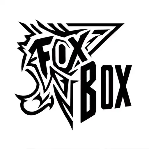 "Fox Box" "Fox Box" Product logo for a mobile satelite battery pack for the military. tattoo design idea