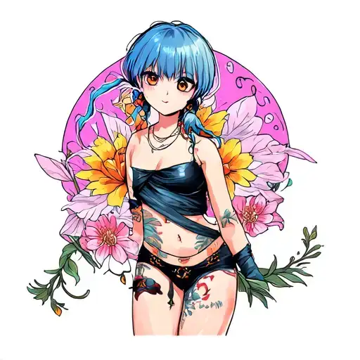 hito hito no mi model nika one piece tattoo design idea