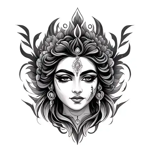 Devi tattoo design idea
