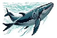 Humpback Whale tattoo design idea