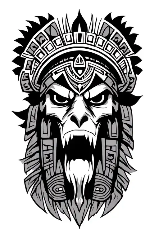 Aztec tattoo design idea