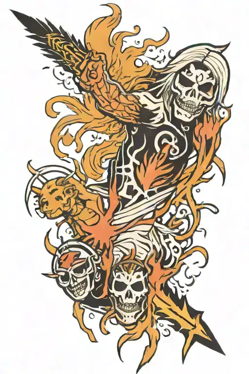 Bleach anime tattoo design idea