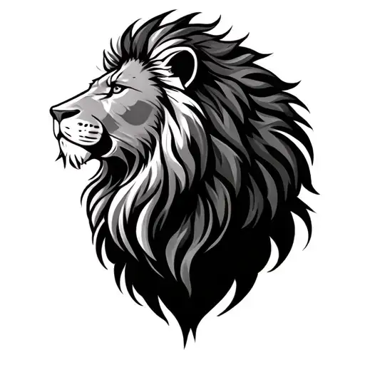 Scanor The lion of Pride colorful tattoo design idea