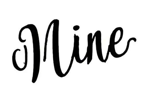 "Mine" tattoo design idea