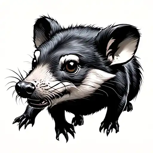 Tasmanian Devil tattoo design idea