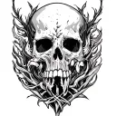 Even though I walk through the valley of the shadow of death, I will fear no evil, for you are my support. tattoo design idea