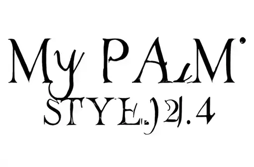 "MY
Psalm 23: 4 " tattoo design idea