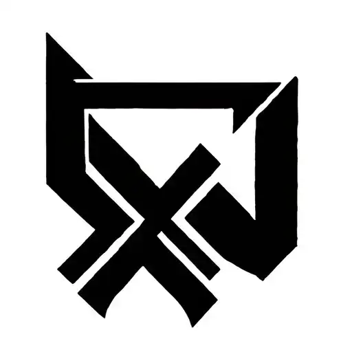 Black Latin cross tattoo design, bold black lines approximately 3 cm thick.Include right angle of the cross. tattoo design idea