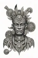 Mexican Aztec tattoo design idea