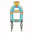 Wurlitzer jukebox tattoo design idea
