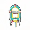 Wurlitzer jukebox tattoo design idea