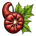 kidney bean tattoo design idea