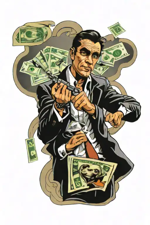 scarface money power tattoo design idea