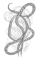 long thin spinal tattoo tattoo design idea