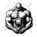 Medium size chest tattoo design idea