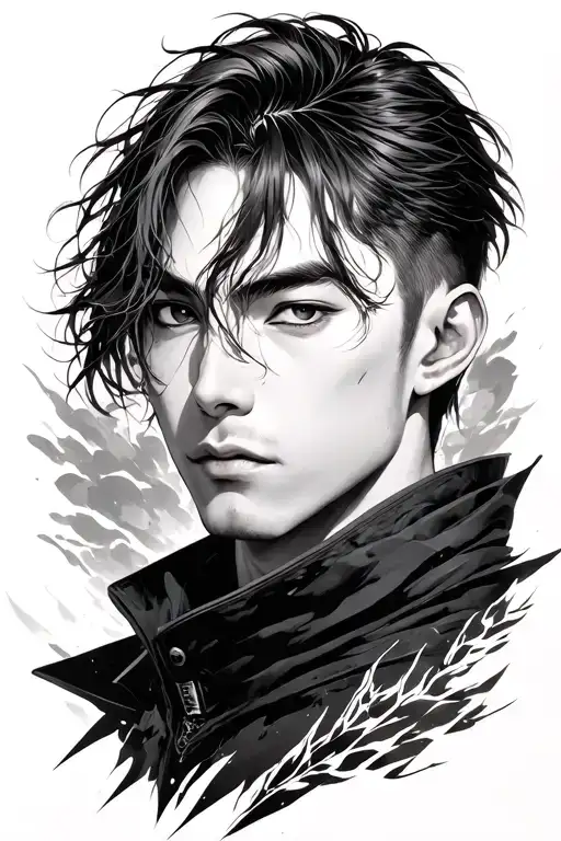 Sung Jin Woo from Solo levelling anime tattoo design idea